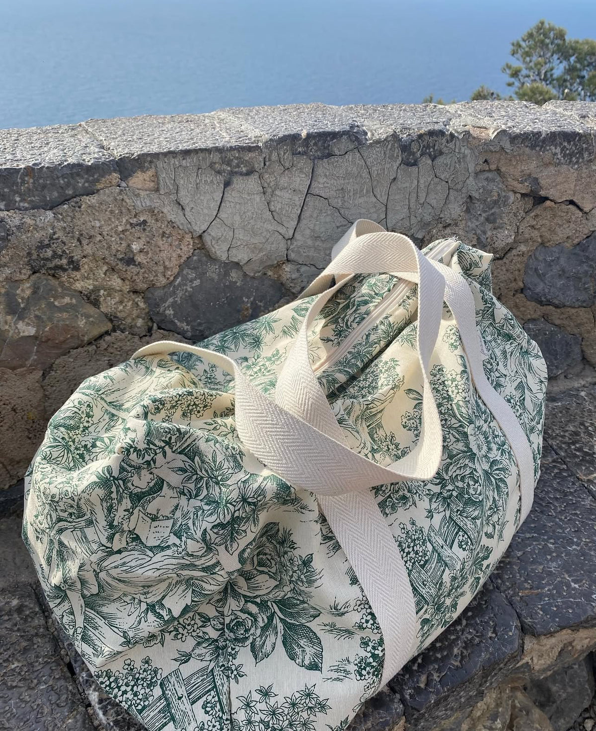 Bolsa viaje clásica verde