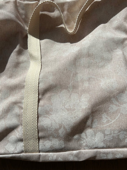 Bolsa de viaje flor beige